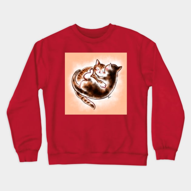 Sweet dream baby cat Crewneck Sweatshirt by juliewu